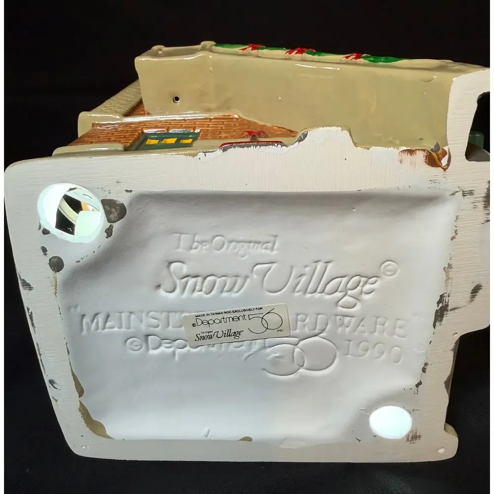 Department 56 Snow Village Mainstreet Hardware Store 5153-5 1990 Retired w/Box